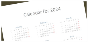 Calendar for 2024