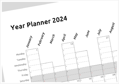 year planner - vertical